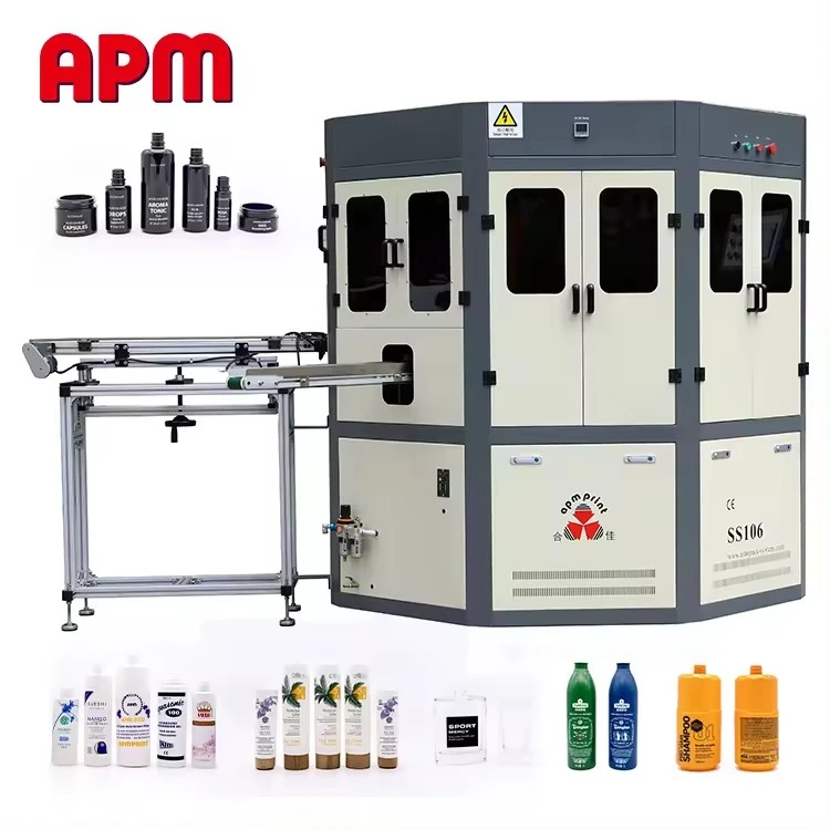 Hot Foil Stamping Machine For Glass/plastic Bottle, Jar, Tube